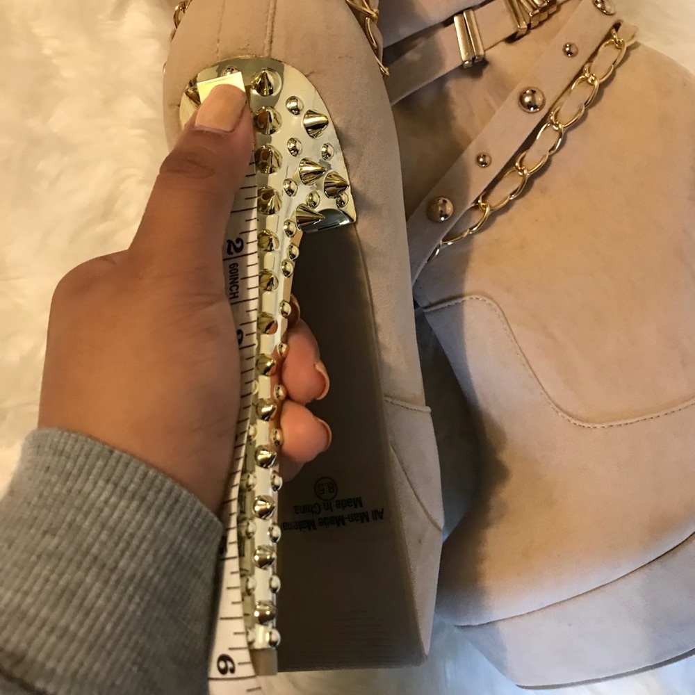 Gold Studded Booties - Picture 5 of 7